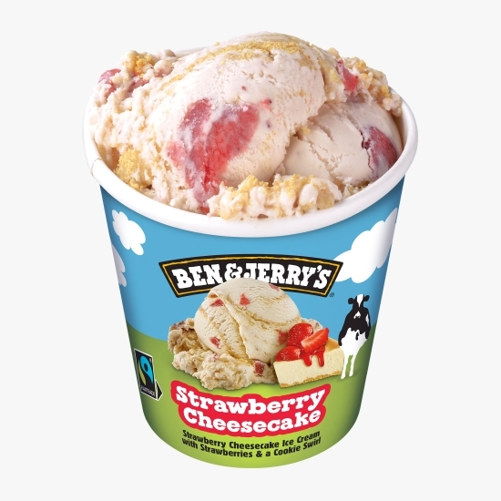 Înghețată cu căpșuni și brânză Strawberry Cheesecake, 465ml (416g)