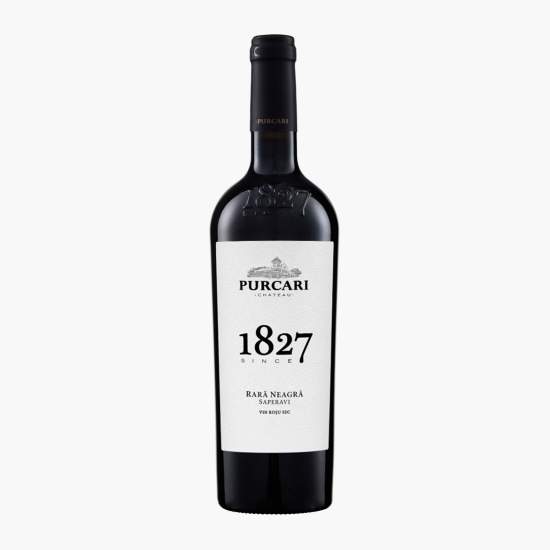 Vin roșu sec Rară Neagră, Saperavi, 13.5%, 0.375l 