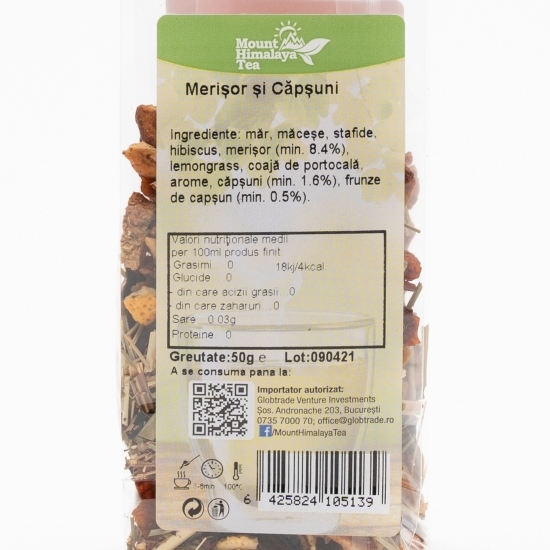 Ceai de fructe cu merișore și căpșuni 50g