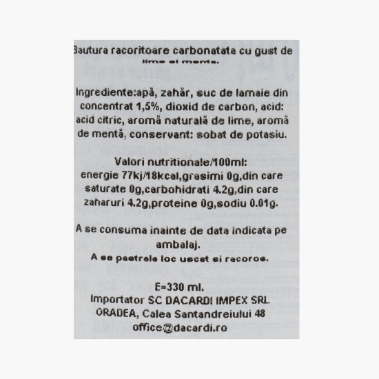 Băutură carbogazoasă Mojito doză 0.33l