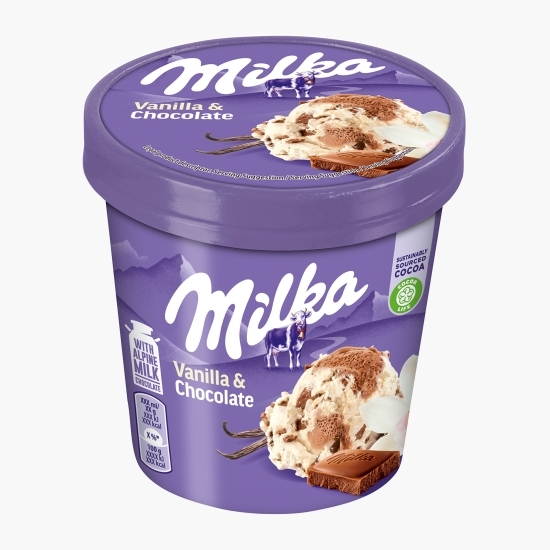 Înghețată de vanilie cu mousse de ciocolată 425ml (297g)
