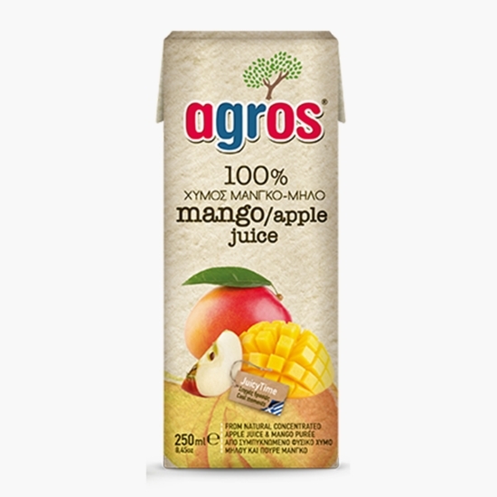 Suc mango și mere 100%, fără zahăr 250ml