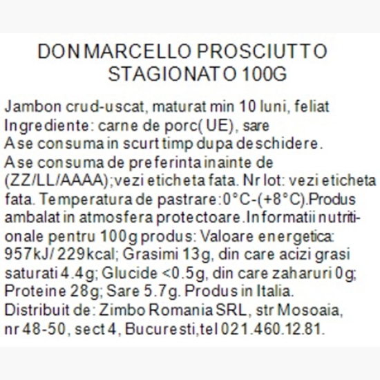 Prosciutto Stagionato 100g