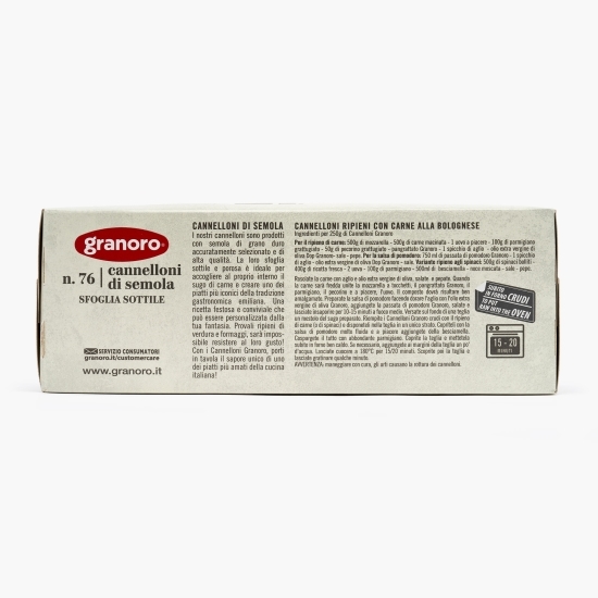 Paste Cannelloni di semola N.76 250g