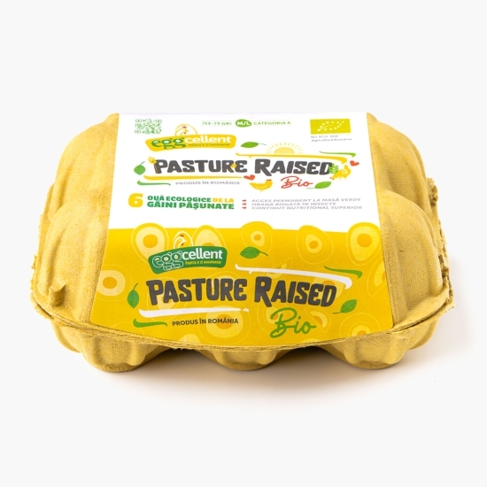 Ouă eco de la găini pășunate, mărimea M/L, 6 buc
