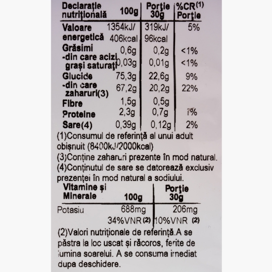 Curmale Premium uscate natural, fără sâmburi 250g