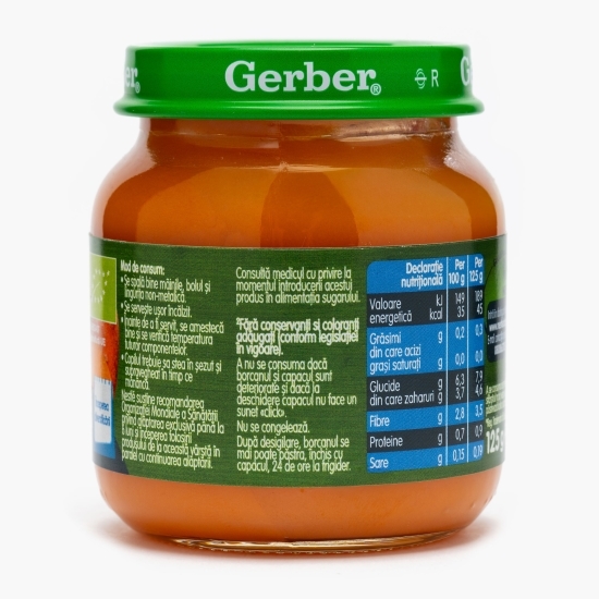 Piure ecologic din morcovi și cartofi dulci, 125g, +6 luni 