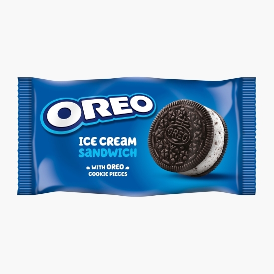 Biscuiți sandwich cu ciocolată, umpluți cu înghețată cu vanilie 110ml (70g)
