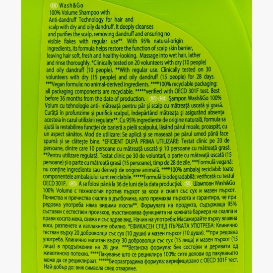 Șampon cu tehnologie antimătreață 675ml
