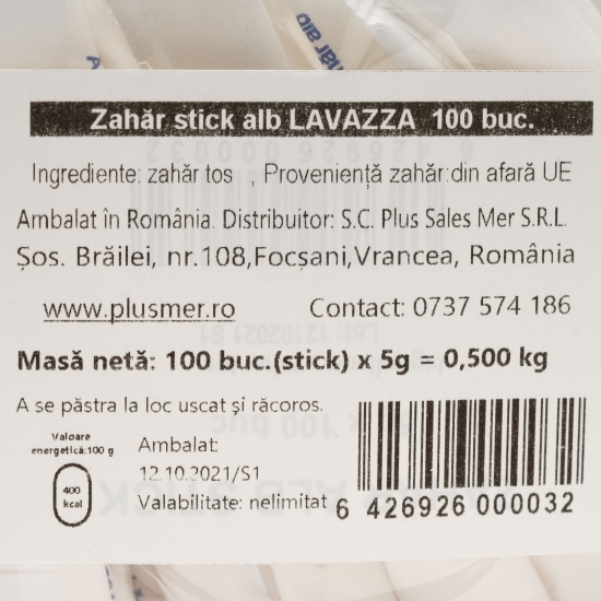 Zahăr alb la plic 100x5g