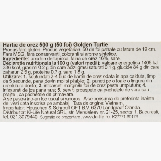 Hârtie de orez 500g (50 foi)