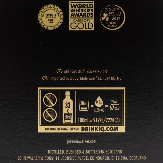Blended Whisky Black Label 12 YO, 40%, Scotland, 1l + cutie