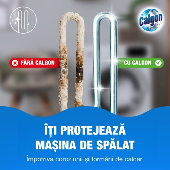 Pudră anticalcar pentru mașina de spălat 4 în 1, 10 spălări, 500g