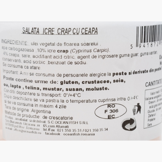 Salată cu icre de crap și ceapă 200g