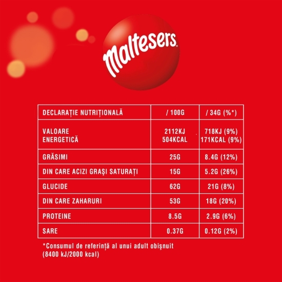 Bomboane de ciocolată cu miez ușor și crocant 37g