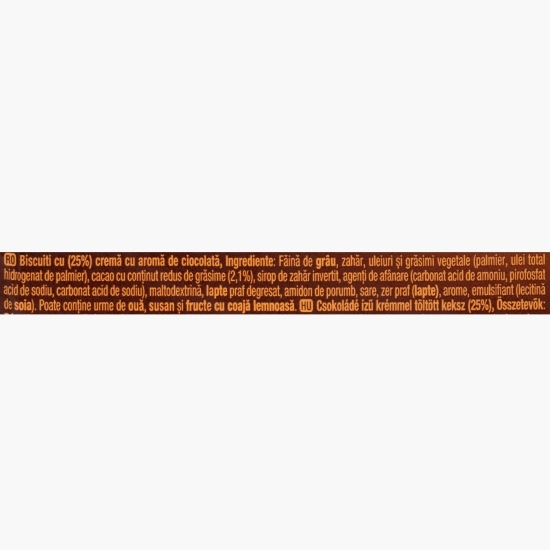 Biscuiți vanilie cu cremă cacao 61g