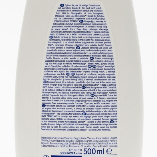 Gel de duş Creme Soft 0.5l