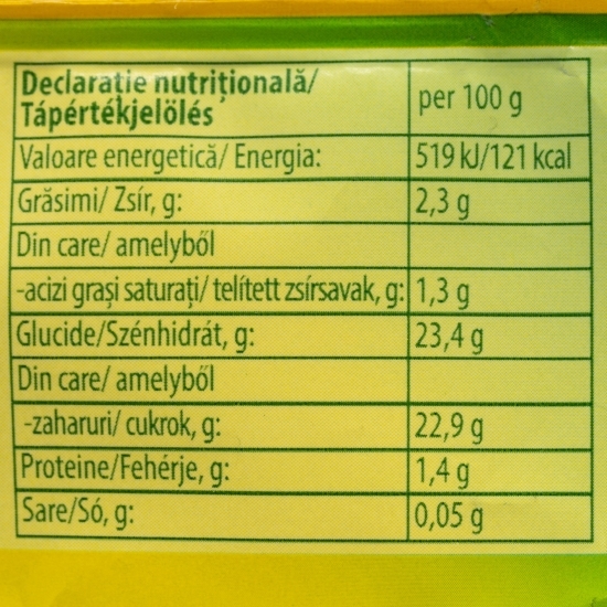 Înghețată cu aromă de ananas, căpșuni și lămâie, 85ml