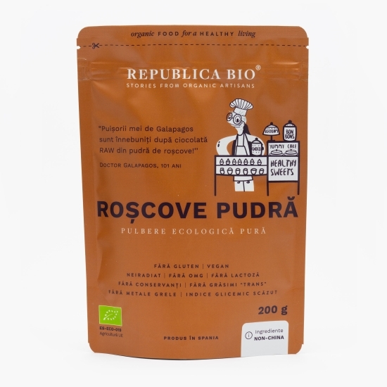 Roșcove pudră, pulbere ecologică pură 200g