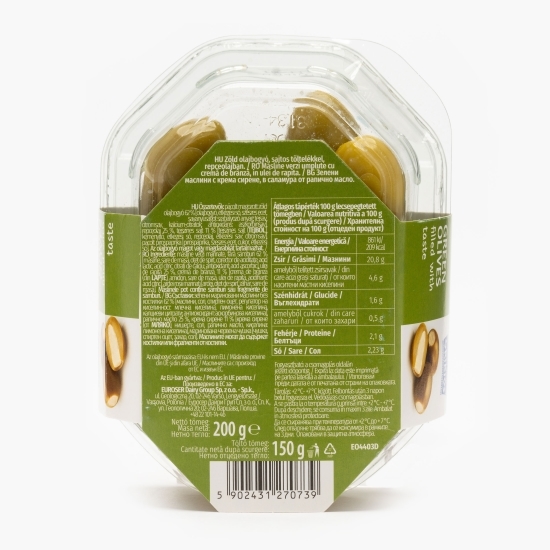Măsline verzi umplute cu brânză prospătă 200g