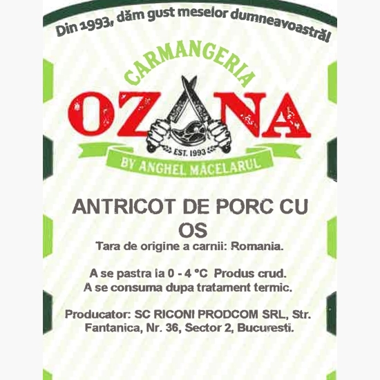 Antricot de porc cu os 600g
