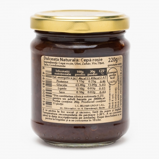 Dulceață naturală de ceapă roșie 220g