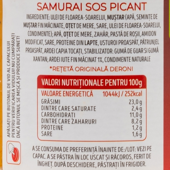 Sos picant Samurai, 305g