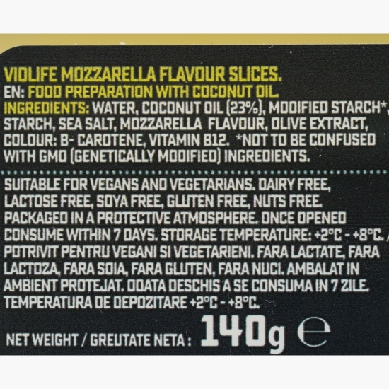 Felii vegetale cu aromă de mozzarella 140g