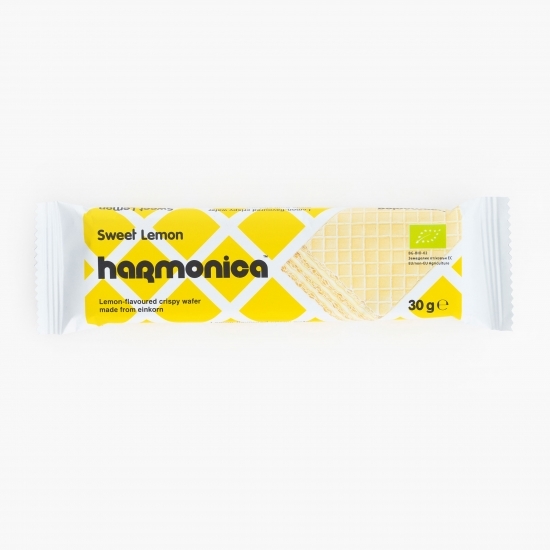 Napolitană ecologică cu lămâie 30g