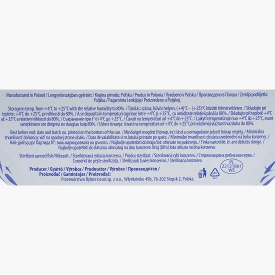 Șprot în ulei cu legume 170g