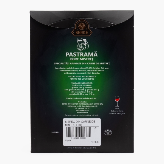 Pastramă porc mistreț 80g