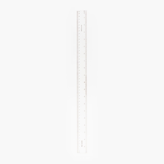 Riglă transparentă, plastic, 50 cm