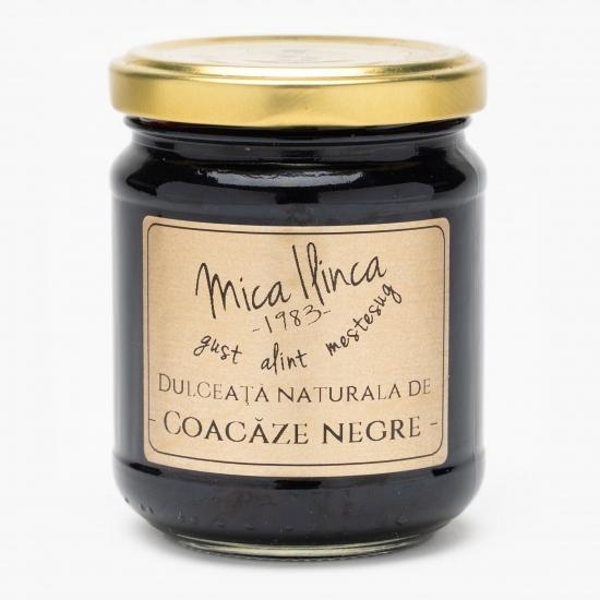 Dulceață naturală de coacăze negre 220g