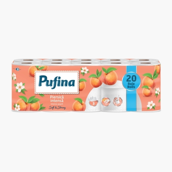 Hârtie igienică Intense Peach, 3 straturi, 20 role