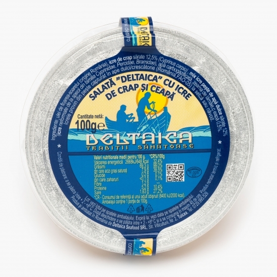 Salată cu icre de crap și ceapă 100g