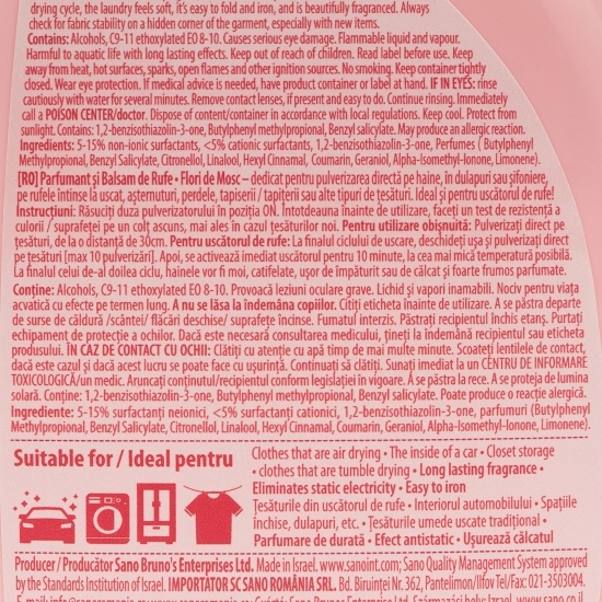 Balsam și parfum de rufe uscate Musk, 0.75l
