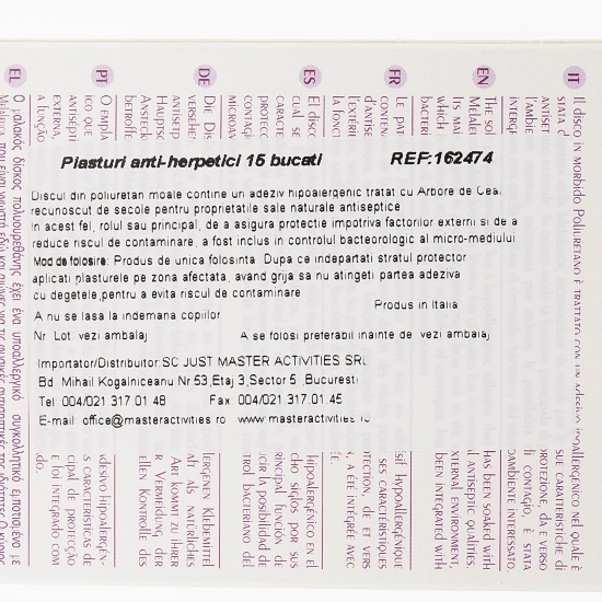 Plasturi anti-herpetici 15 buc