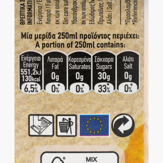 Suc portocale 100%, fără zahăr adăugat 250ml