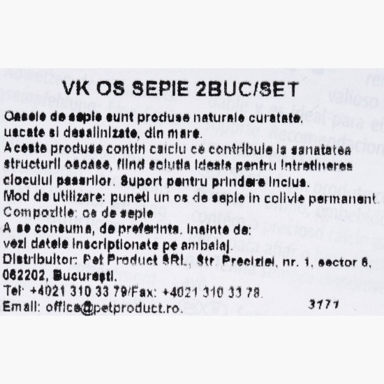 Os de sepie, 2 buc