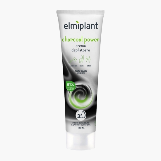 Cremă depilatoare corp Charcoal Power pentru toate tipurile de piele 150ml