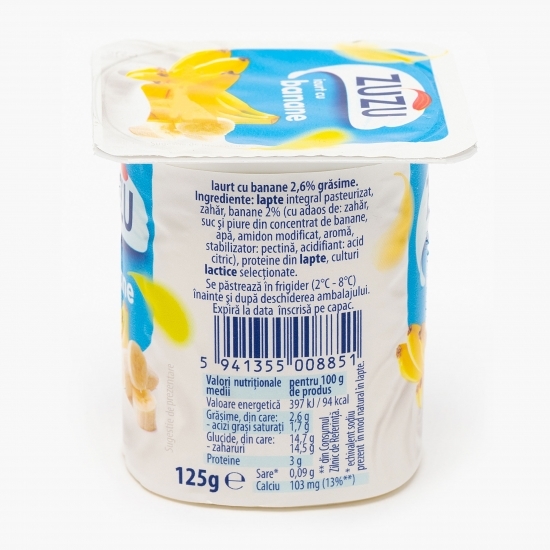Iaurt cu banane 125g