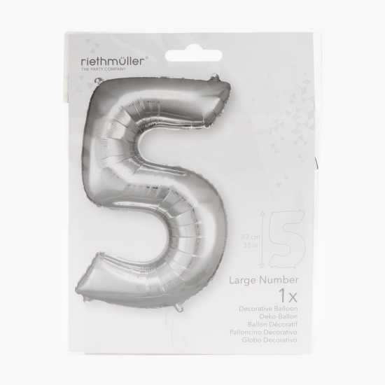 Balon folie cifra 5, 83 cm