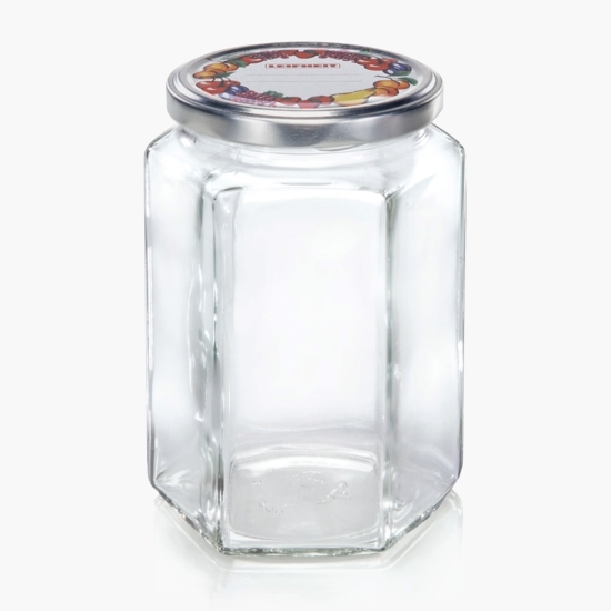 Borcan din sticlă hexagonal 770ml