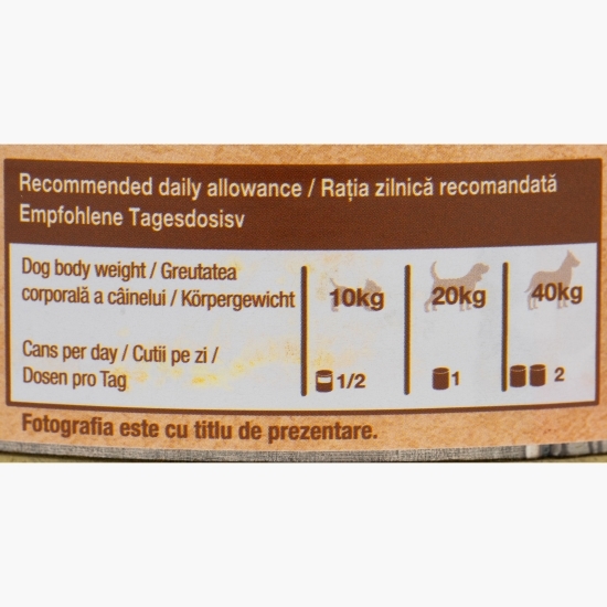Hrană umedă pentru câini adulți, cu vită, 800g