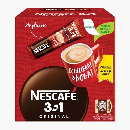 3în1 Original plicuri, 24x15.5g, mix de cafea instant