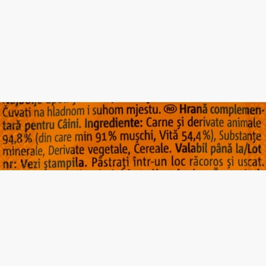 Recompensă pentru câini Stick, 12g, cu vită