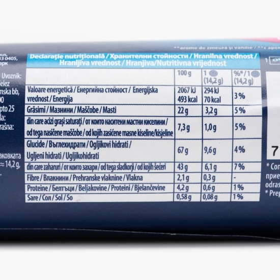 Biscuiți cu aromă de zmeură și vanilie Remix, 157g
