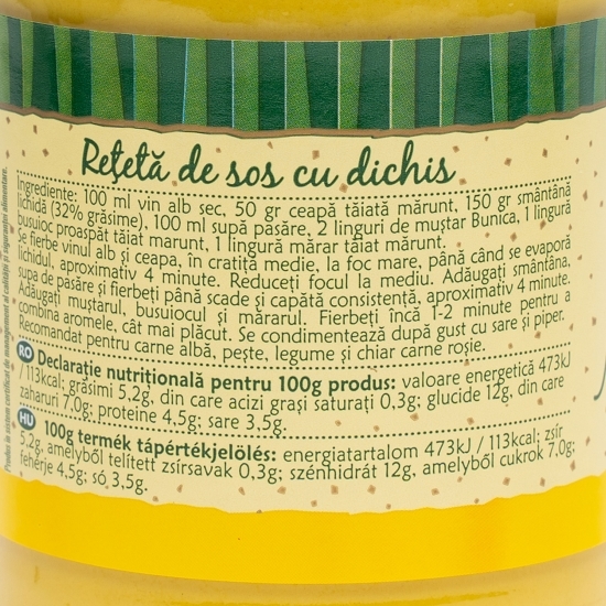 Muștar fin 440g