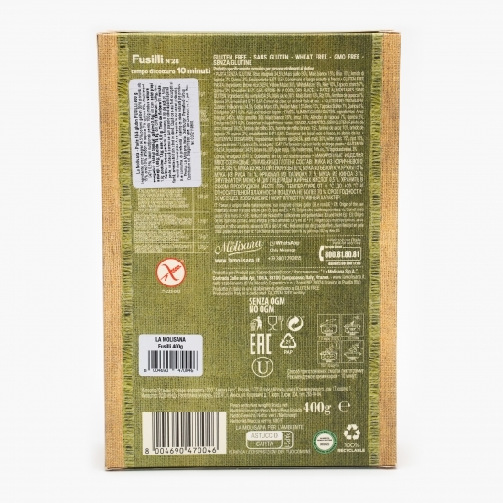 Paste Fusilli fără gluten n.28, 400g