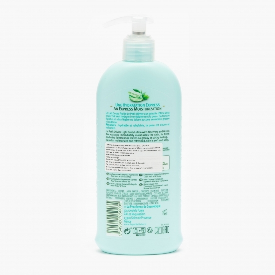 Loțiune hidratantă pentru corp aloe vera & ceai verde pentru piele normală și uscată 0.25l